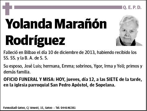 MARAÑON RODRIGUEZ,YOLANDA