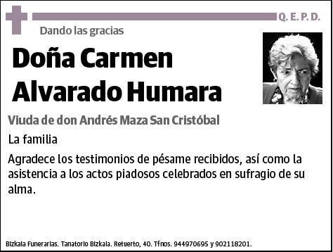 ALVARADO HUMARA,CARMEN