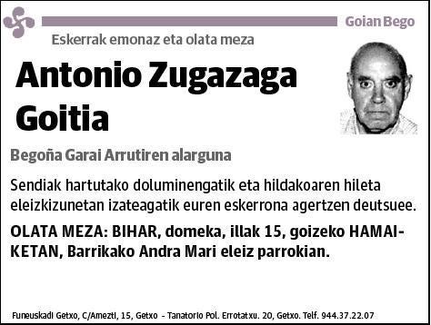 ZUGAZAGA GOITIA,ANTONIO