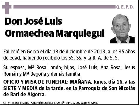 ORMAECHEA MARQUIEGUI,JOSE LUIS