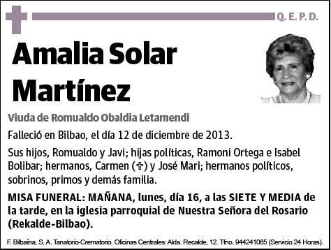 SOLAR MARTINEZ,AMALIA