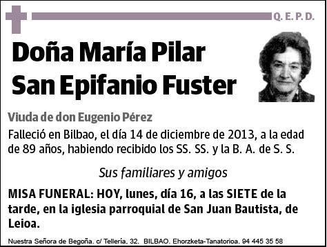 SAN EPIFANIO FUSTER,MARIA PILAR