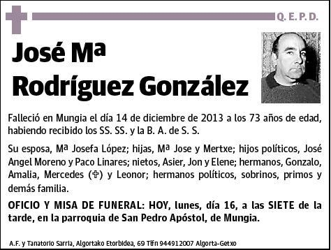 RODRIGUEZ GONZALEZ,JOSE Mª