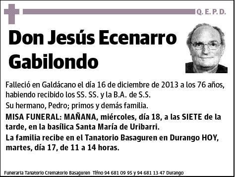 ECENARRO GABILONDO,JESUS