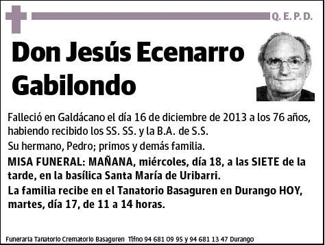 ECENARRO GABILONDO,JESUS