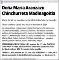 CHINCHURRETA MADINAGOITIA,MARIA ARANZAZU