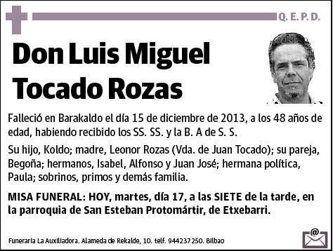 TOCADO ROZAS,LUIS MIGUEL