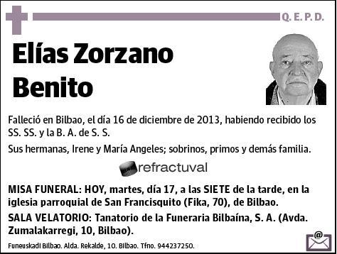 ZORZANO BENITO,ELIAS