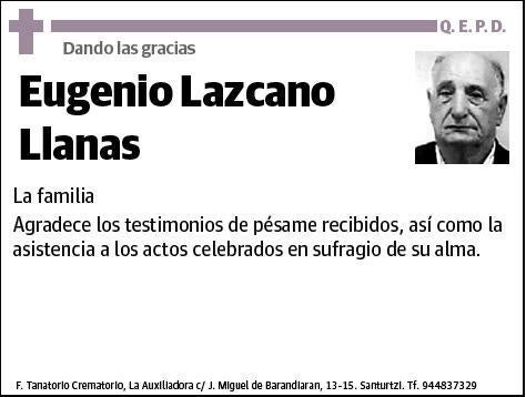 LAZCANO LLANAS,EUGENIO