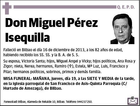 PEREZ ISEQUILLA,MIGUEL