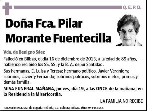 MORANTE FUENTECILLA,FCA. PILAR