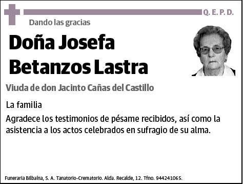 BETANZOS LASTRA,JOSEFA