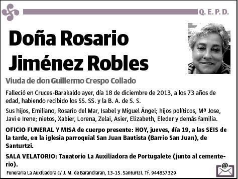 JIMENEZ ROBLES,ROSARIO