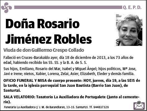 JIMENEZ ROBLES,ROSARIO