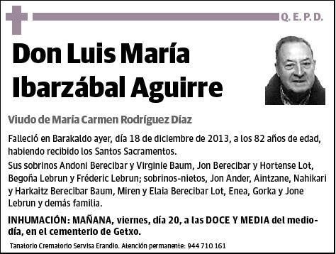 IBARZABAL AGUIRRE,LUIS MARIA