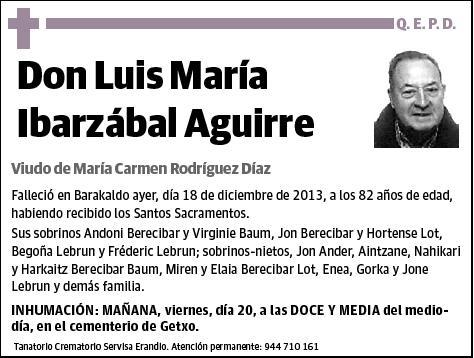 IBARZABAL AGUIRRE,LUIS MARIA