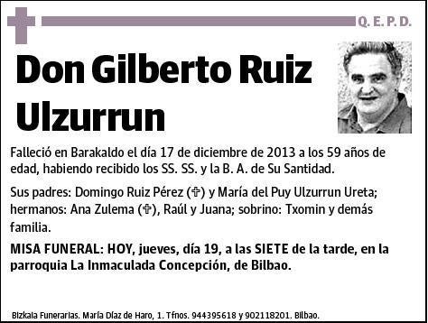 RUIZ ULZURUN,GILBERTO