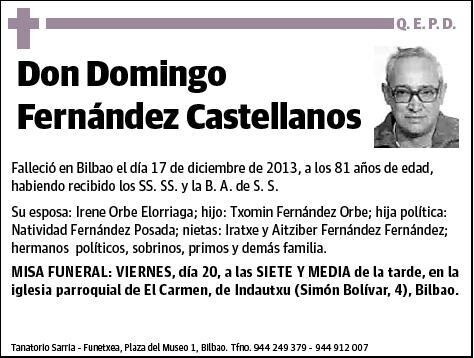 FERNANDEZ CASTELLANOS,DOMINGO