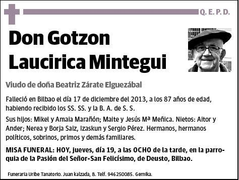 LAUCIRICA MINTEGUI,GOTZON