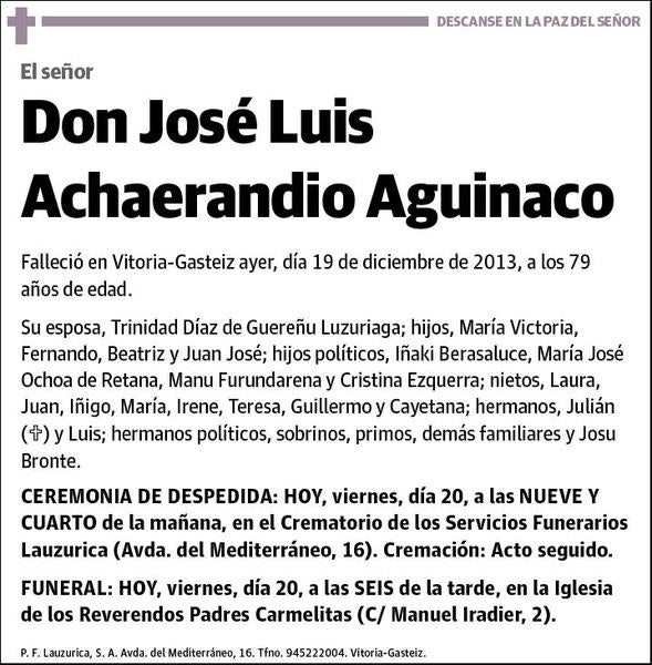 ACHAERANDIO AGUINACO,JOSE LUIS