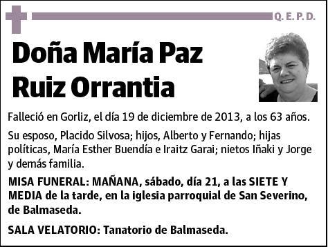 RUIZ ORRANTIA,MARIA PAZ