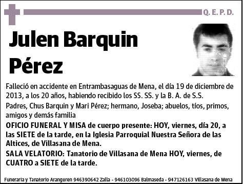 BARQUIN PEREZ,JULEN