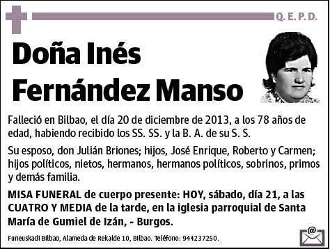 FERNANDEZ MANSO,INES