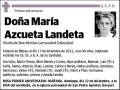 AZCUETA LANDETA,MARIA