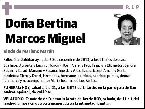 MARCOS MIGUEL,BERTINA