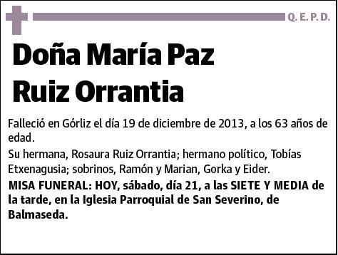 RUIZ ORRANTIA,MARÍA PAZ