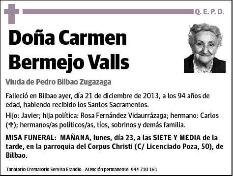 BERMEJO VALLS,CARMEN
