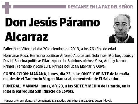 PARAMO ALCARARRAZ,JESUS