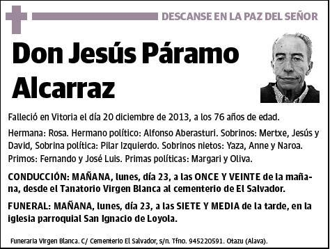 PARAMO ALCARARRAZ,JESUS