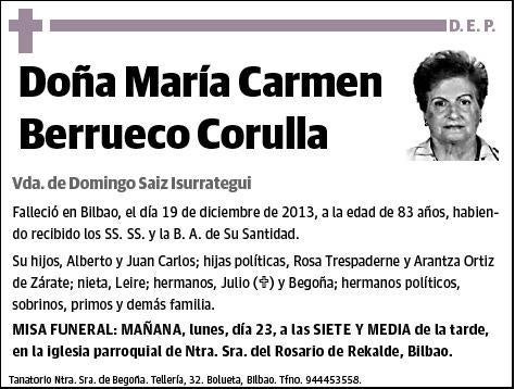 BERRUECO CORULLA,MARIA CARMEN