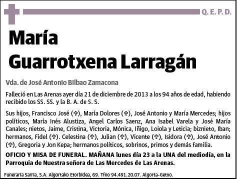 GUARROTXENA LARRAGAN,MARIA