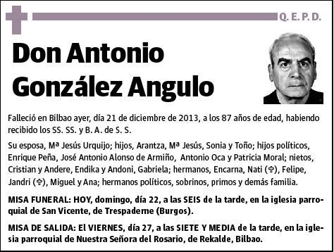 GONZALEZ ANGULO,ANTONIO