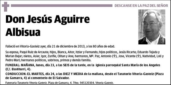 AGUIRRE ALBISUA,JESUS