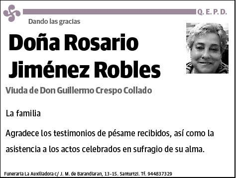 JIMENEZ ROBLES,ROSARIO