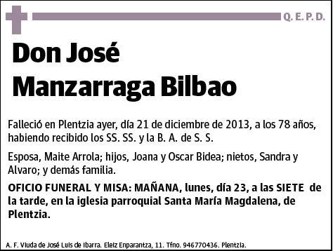 MANZARRAGA BILBAO,JOSE