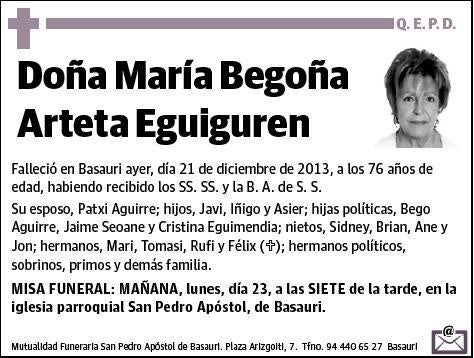 ARTETA EGUIGUREN,MARIA BEGOÑA