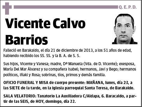 CALVO BARRIOS,VICENTE