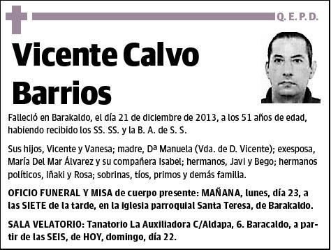 CALVO BARRIOS,VICENTE