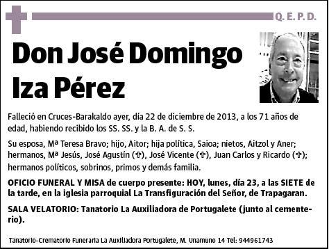 IZA PEREZ,JOSE DOMINGO