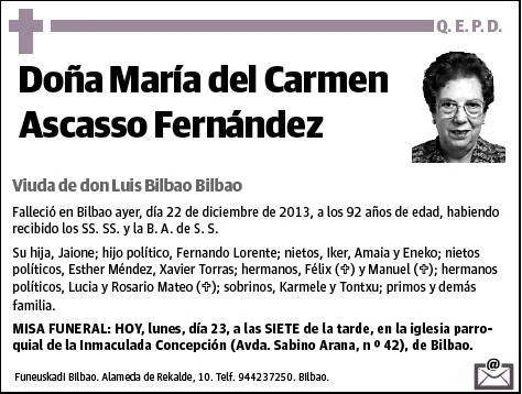 ASCASSO FERNANDEZ,MARIA DEL CARMEN