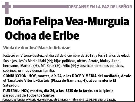 VEA-MURGUIA OCHOA DE ERIBE,FELIPA