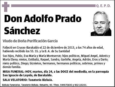 PRADO SANCHEZ,ADOLFO