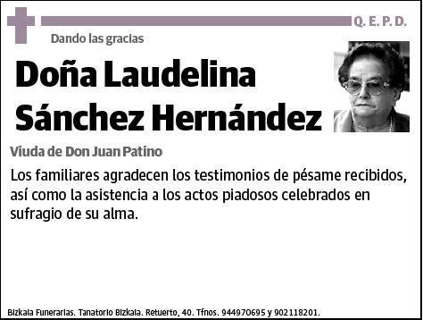 SANCHEZ HERNANDEZ,LAUDELINA