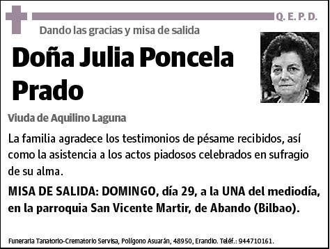 PONCELA PRADO,JULIA