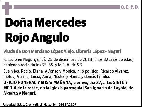 ROJO ANGULO,MERCEDES