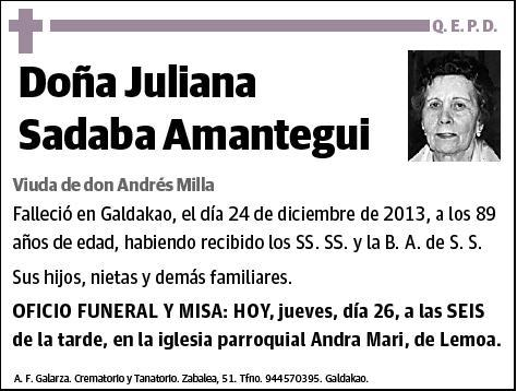 SADABA AMANTEGUI,JULIANA